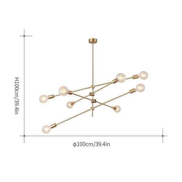 Modern Brass Gold Chandeliers