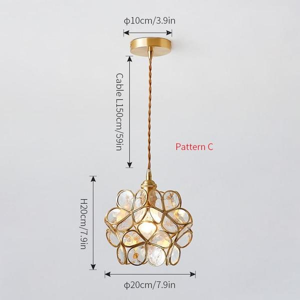 Glass Petal Pendant Lights