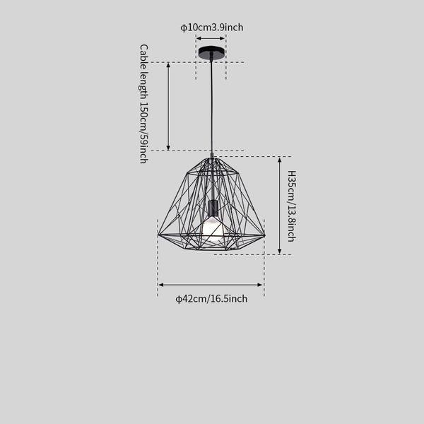 Cage Light Frame Pendant Lamp