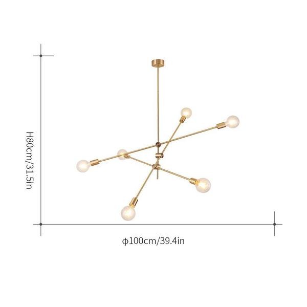 Modern Brass Gold Chandeliers