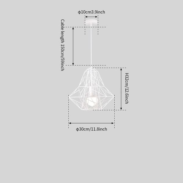 Cage Light Frame Pendant Lamp