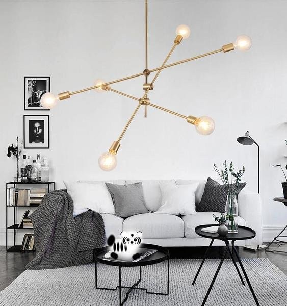 Modern Brass Gold Chandeliers