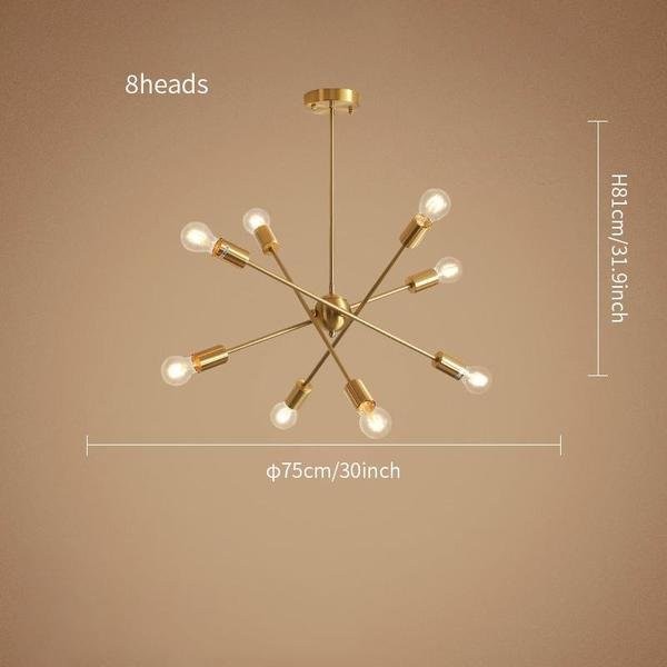 Modern Brass Gold Chandeliers