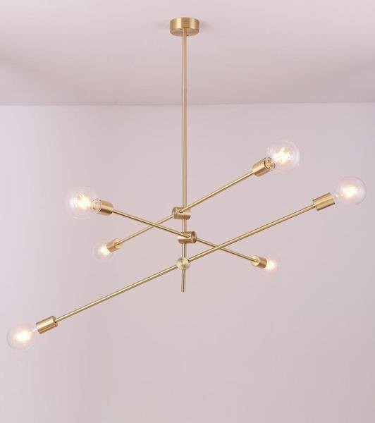 Modern Brass Gold Chandeliers
