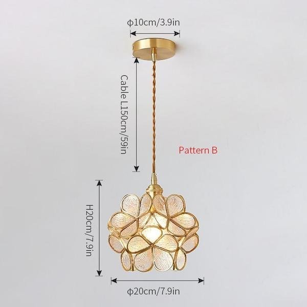 Glass Petal Pendant Lights