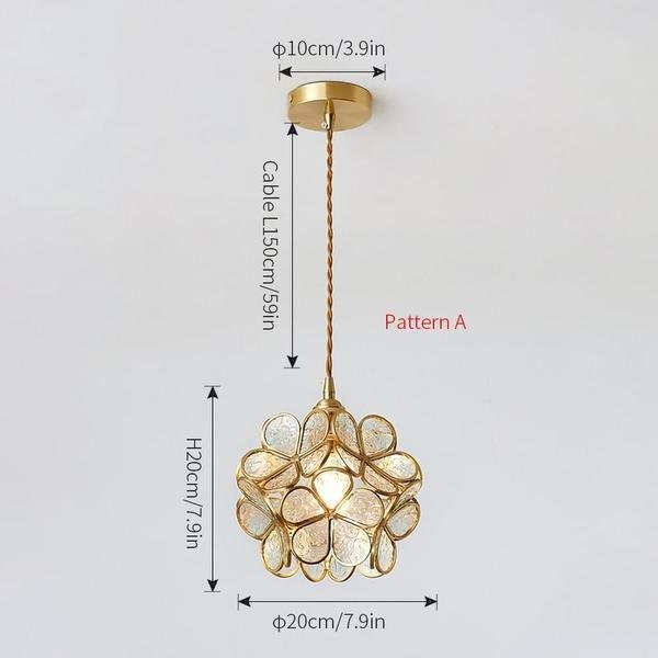 Glass Petal Pendant Lights