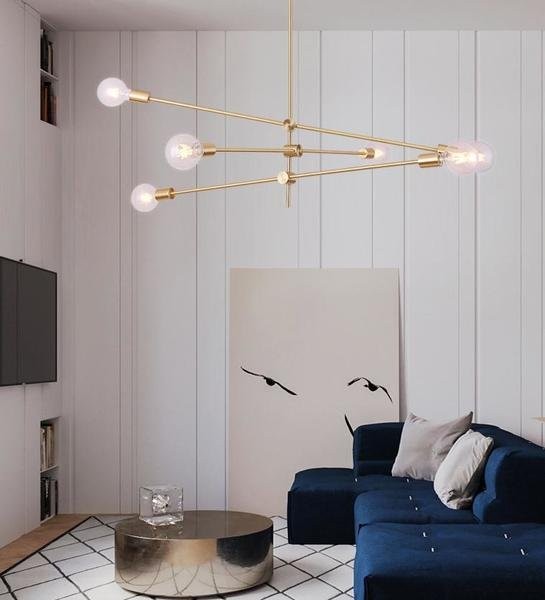Modern Brass Gold Chandeliers
