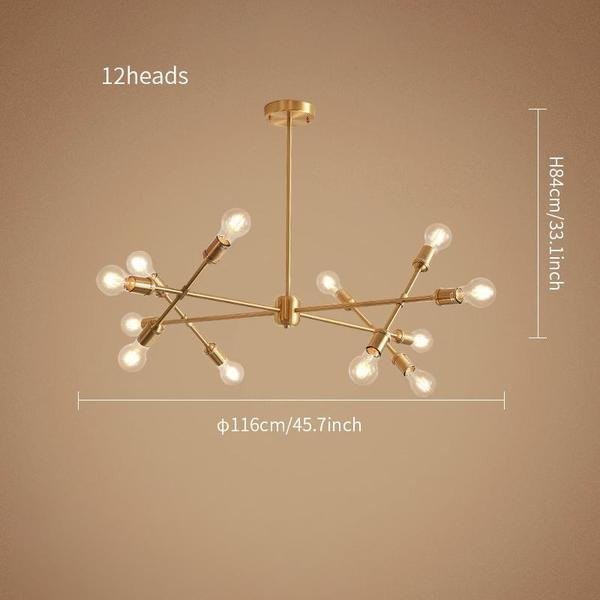 Modern Brass Gold Chandeliers